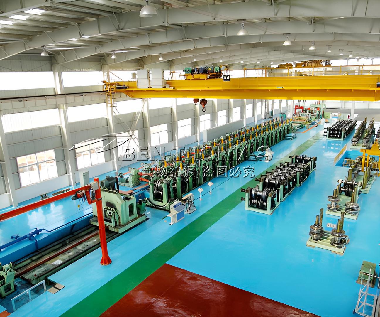 Sheet metal pile production line